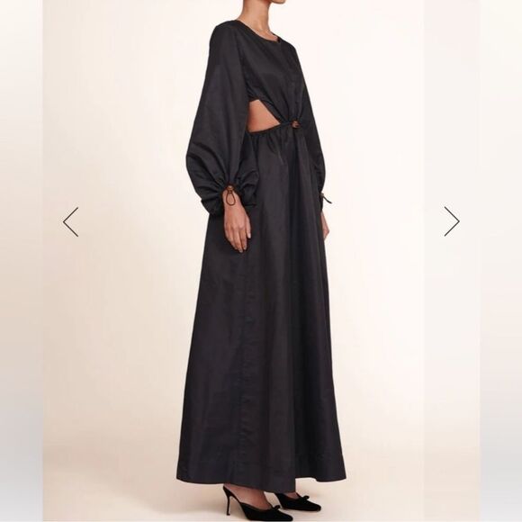 Staud Ivy Black Maxi Dress - Picture 1 of 13